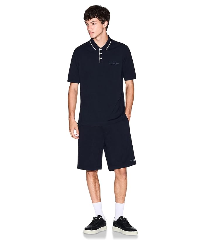 Armani Exchange Milano/New York Logo Polo Shirt - Image 4