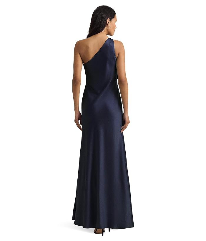 Lauren Ralph Lauren Satin Charmeuse One-Shoulder Gown - Image 2