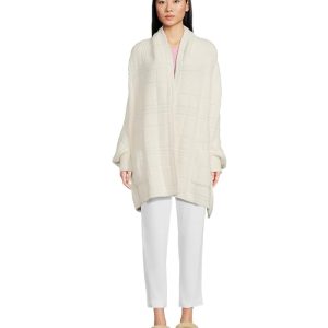 Barefoot Dreams CozyChic® Cotton Tonal Plaid Blanket Wrap