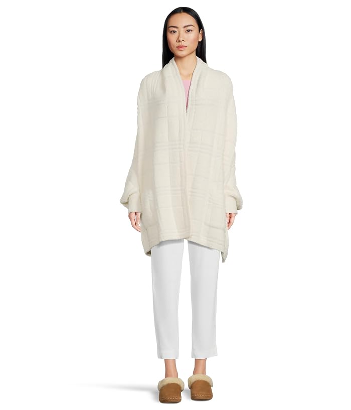Barefoot Dreams CozyChic® Cotton Tonal Plaid Blanket Wrap