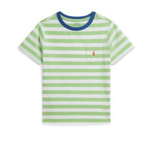 Polo Ralph Lauren Kids Striped Cotton Jersey Pocket Tee (Toddler/Little Kid)