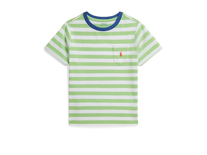 Polo Ralph Lauren Kids Striped Cotton Jersey Pocket Tee (Toddler/Little Kid)