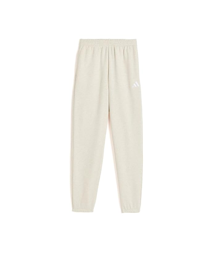 adidas Kids Elastic Waistband Minimal Logo Loose Joggers (Big Kid) - Image 4