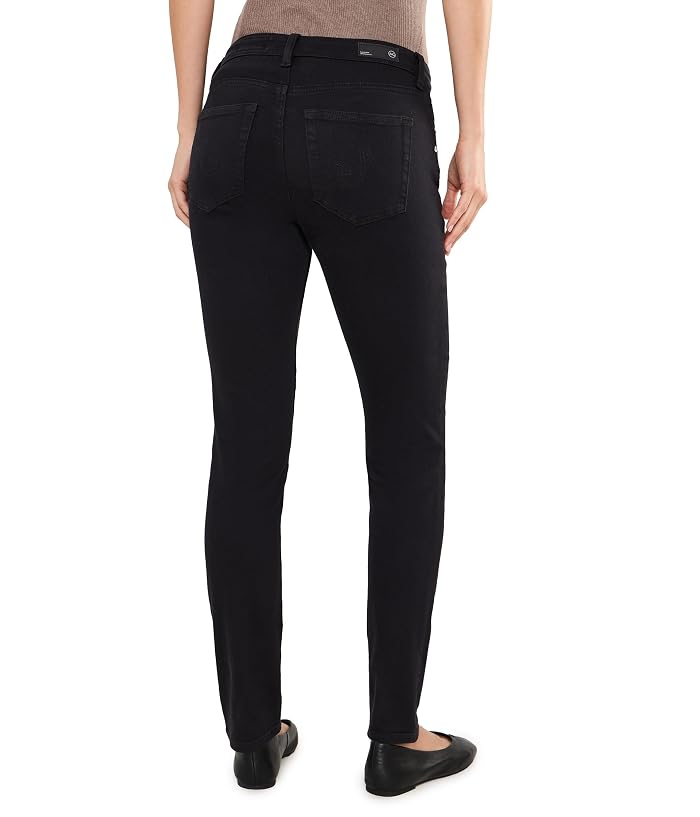 AG Jeans Prima Cigarette Leg in Super Black - Image 4