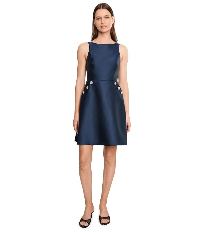 Adrianna Papell Pocket Trim Short Dress - Image 2