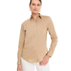 Lauren Ralph Lauren Classic Fit Stretch-Cotton Blend Shirt