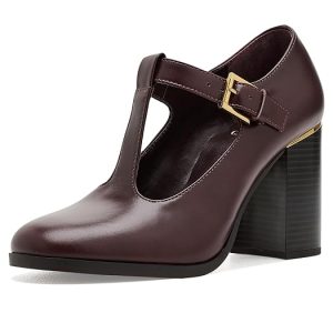 Vince Camuto Micha T-Strap Block Heel Pumps
