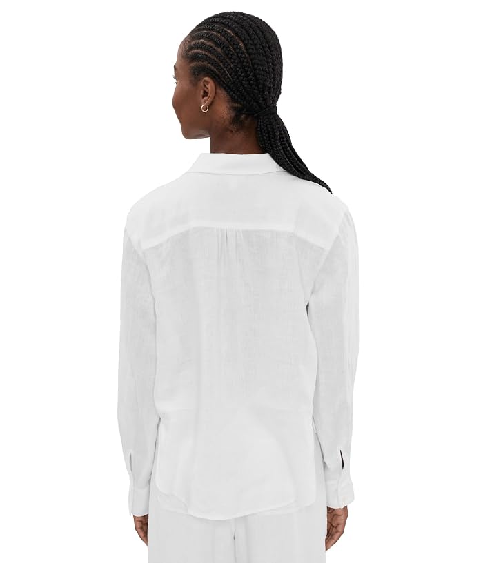 Splendid Stella Lnen Trim Button-Down - Image 4