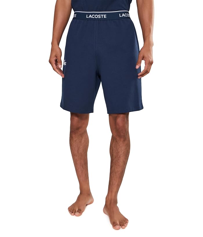 Lacoste Straight Fit Fleece Pajama Shorts