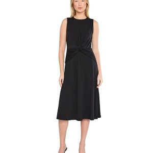 Lauren Ralph Lauren Twist-Front Jersey Sleeveless Dress