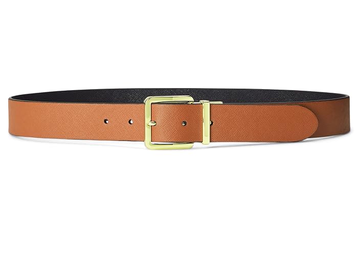 Lauren Ralph Lauren Reversible Crosshatch Leather Belt - Image 2