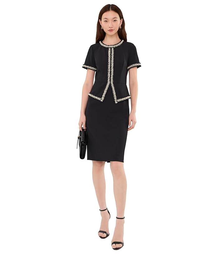 Adrianna Papell Crepe Sheath Dress - Image 2