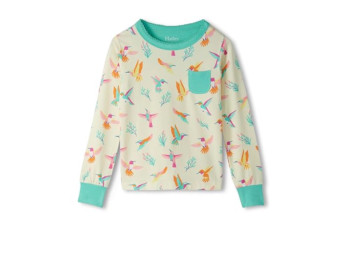 Hatley Kids Springtime Hummingbirds Bamboo Pajama Set (Toddler/Little Kid/Big Kid) - Image 2