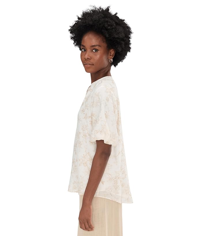 Vince Camuto Crew Neck Short Puff Sleeve Top - Image 3