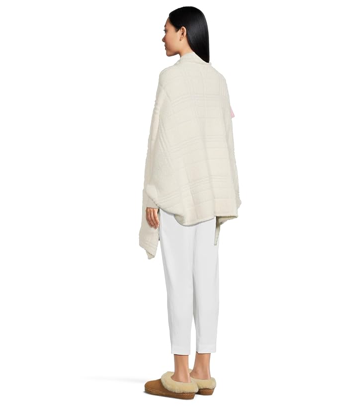 Barefoot Dreams CozyChic® Cotton Tonal Plaid Blanket Wrap - Image 3