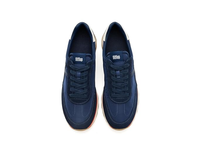 FitFlop Retro-Q FF Leather Nylon Trainers - Image 2