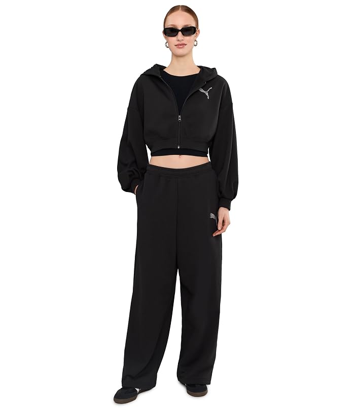 PUMA Essentials Graphics Leo Luxe Bedazzled Slouchy Pants - Image 2