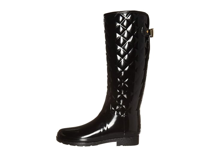 Hunter Refined Gloss Quilt Tall Rain Boots - Image 2