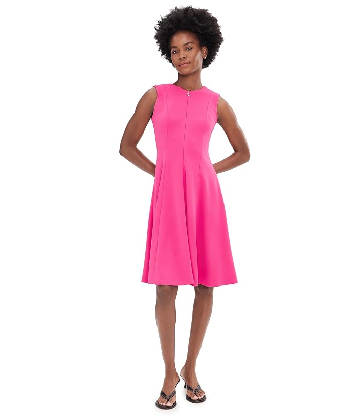 Calvin Klein Sleeveless Scoop Zipper Neck Aline - Image 2