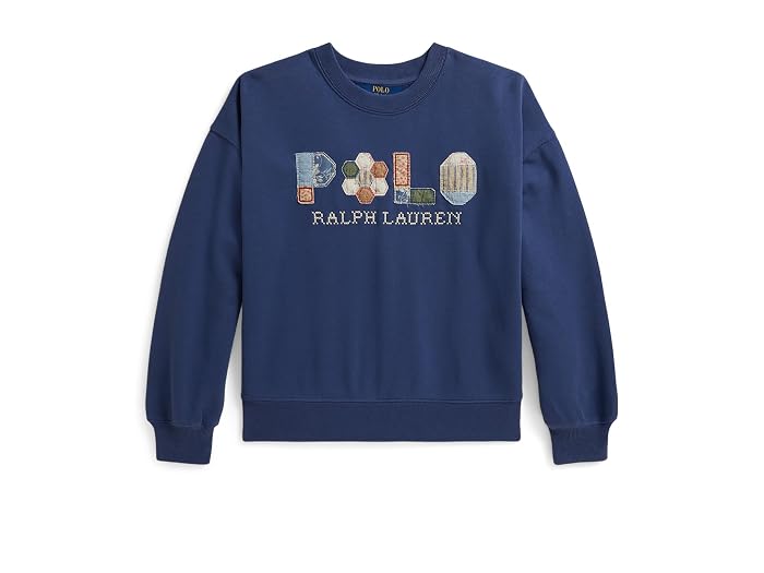 Polo Ralph Lauren Kids Patchwork-logo French Terry Sweatshirt (Big Kid) - Image 3