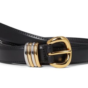 Madewell Mixed Metal Keeper Belt in Leather