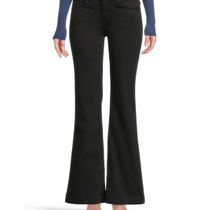 7 For All Mankind Dojo Tailorless Jeans in Black