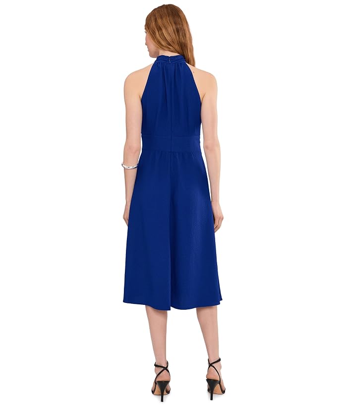 Calvin Klein High Neck Twist Front Gauze Dress - Image 4
