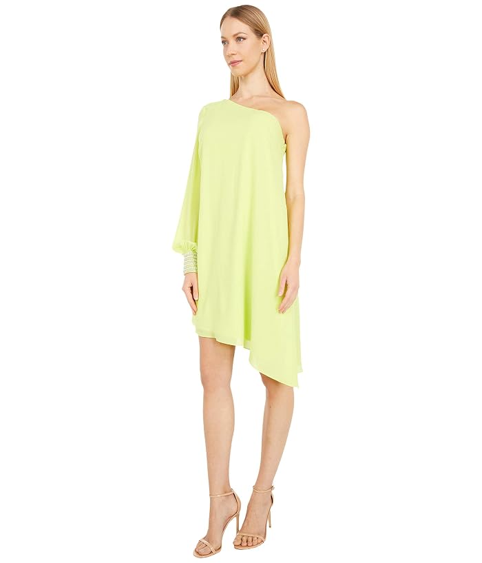 ONE33 Social One Shoulder Chic Beaded Cuff Cocktail Dress - Image 2