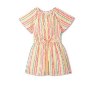 Hatley Kids Neon Summer Stripes Woven Play Dress (Toddler/Little Kid/Big Kid)