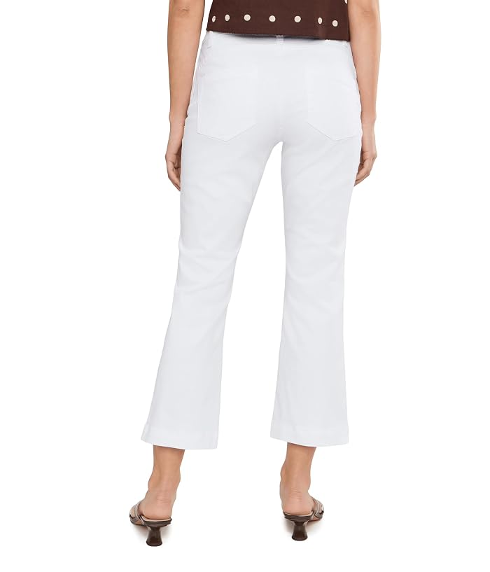 KUT from the Kloth Petite Kelsey High-Rise Flare Pants in White - Image 4