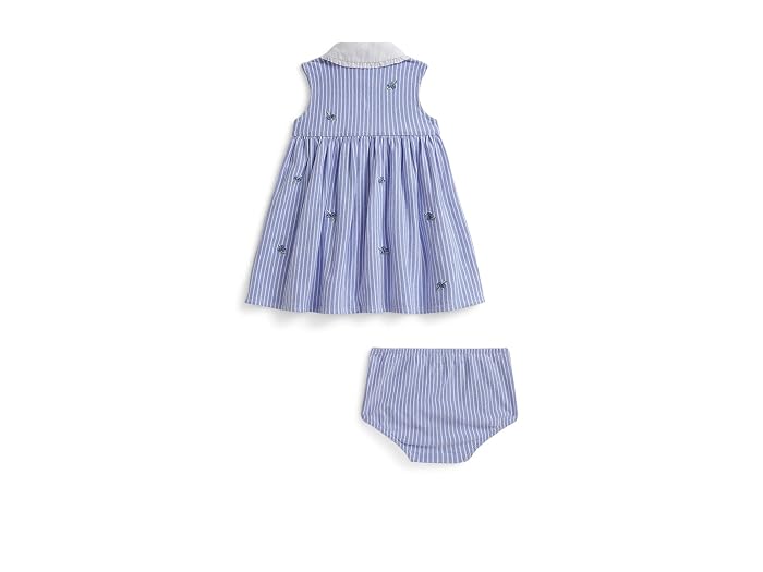 Polo Ralph Lauren Kids Blueberry Cotton Mesh Dress & Bloomer (Infant) - Image 2