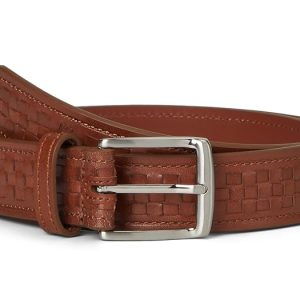 Johnston & Murphy Woven Center Lace Belt
