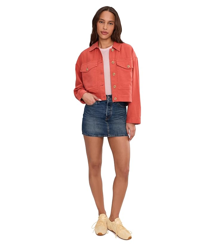Liverpool Los Angeles Oversized Cropped Denim Jacket - Image 2