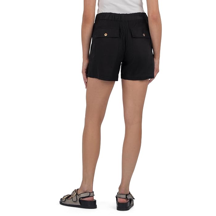 KUT from the Kloth Katana-Drawstring Shorts with Porkchop Pockets - Image 3