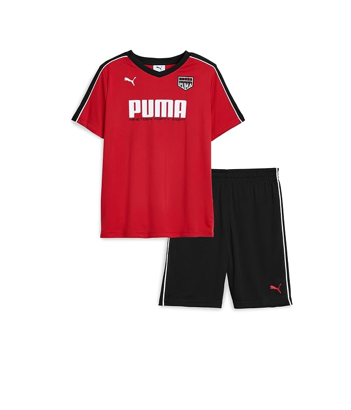 PUMA Kids Graphic T-Shirt & Interlock Short Set (Little Kid/Big Kid)