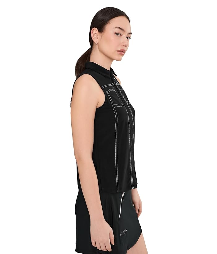 Jamie Sadock Solid Color Sleeveless Top - Image 3