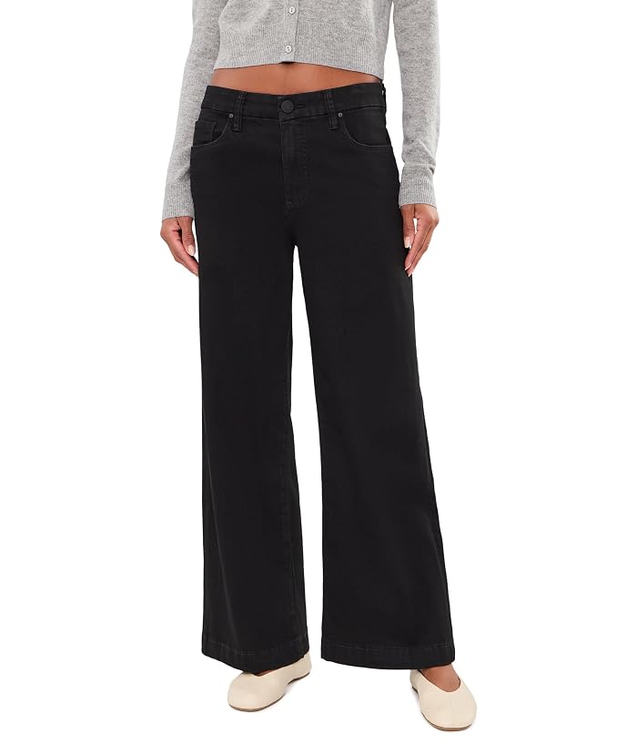 KUT from the Kloth Meg High-Rise Wide Leg In Black