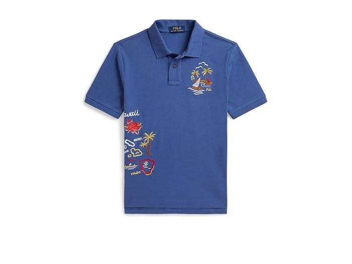 Polo Ralph Lauren Kids Embroidered Cotton Mesh Polo Shirt (Big Kid)
