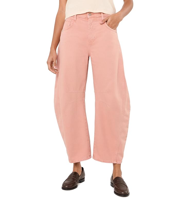 Free People We The Free Good Luck Mid-Rise Barrel Jeans