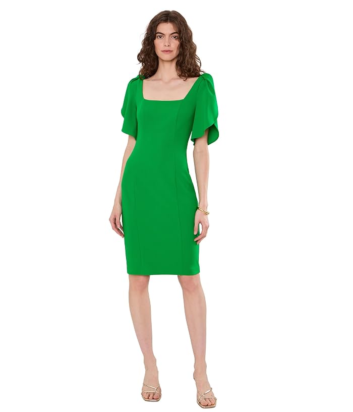 Adrianna Papell Tulip Sleeve Midi Dress