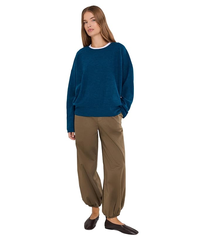 Eileen Fisher Fine Felted Wool Crew Neck Sweater - Image 2