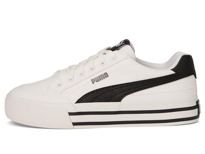 Puma Kids Court Classic Vulc Faux Suede Sneakers (Big Kid) - Image 4