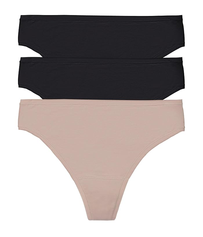 Natori Bliss Bare Cotton Thong 3-Pack - Image 4