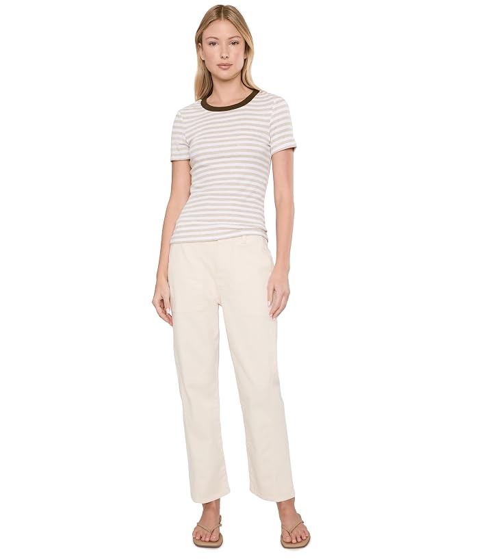 AG Jeans Analeigh Mid-Rise Utility Pants in Opal Stone - Image 2