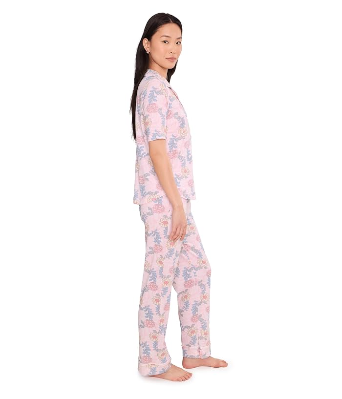 Karen Neuburger Petite Sunshine Meadows Elbow Slv Notch Collar Girlfriend Pajama Set - Image 3
