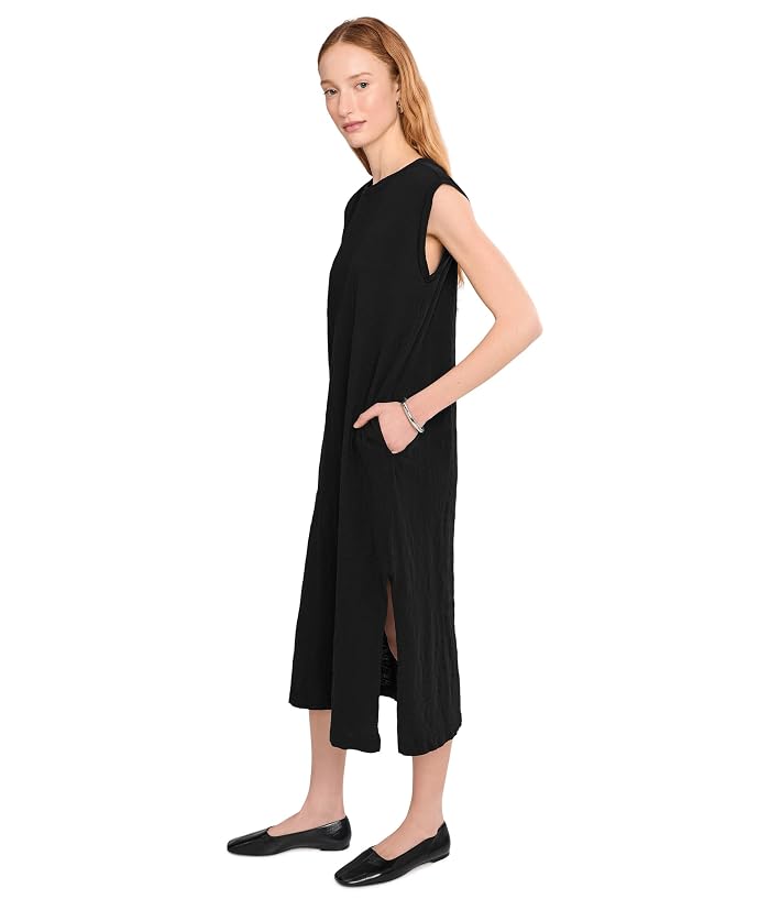 Mod-o-doc Cap Sleeve Column Dress with Side Slits - Image 3