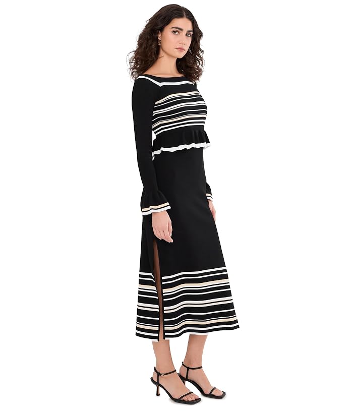 Adrianna Papell Off Shoulder Knit Midi Dress - Image 3