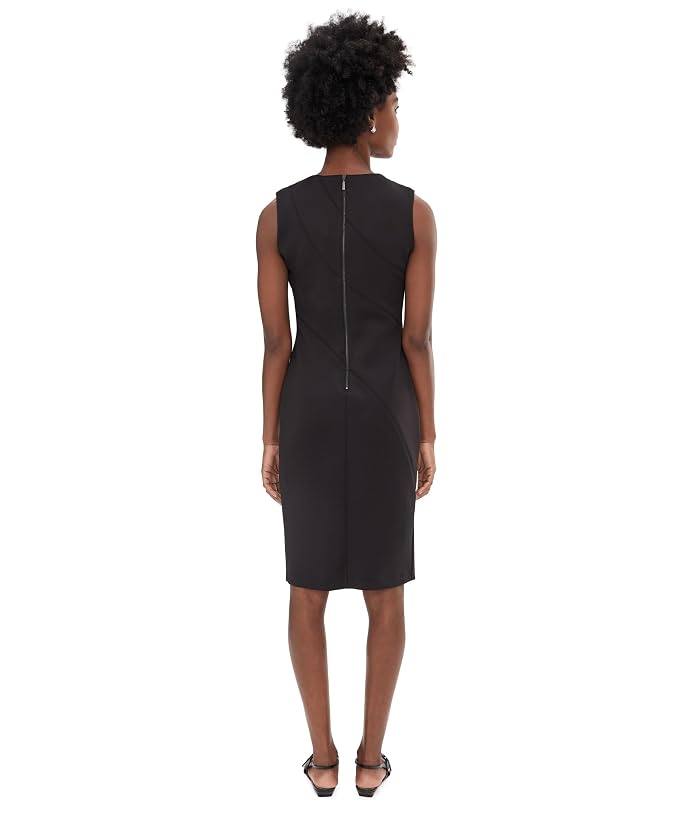 Calvin Klein Sleeveless Scuba Seam Detailed Sheath - Image 4