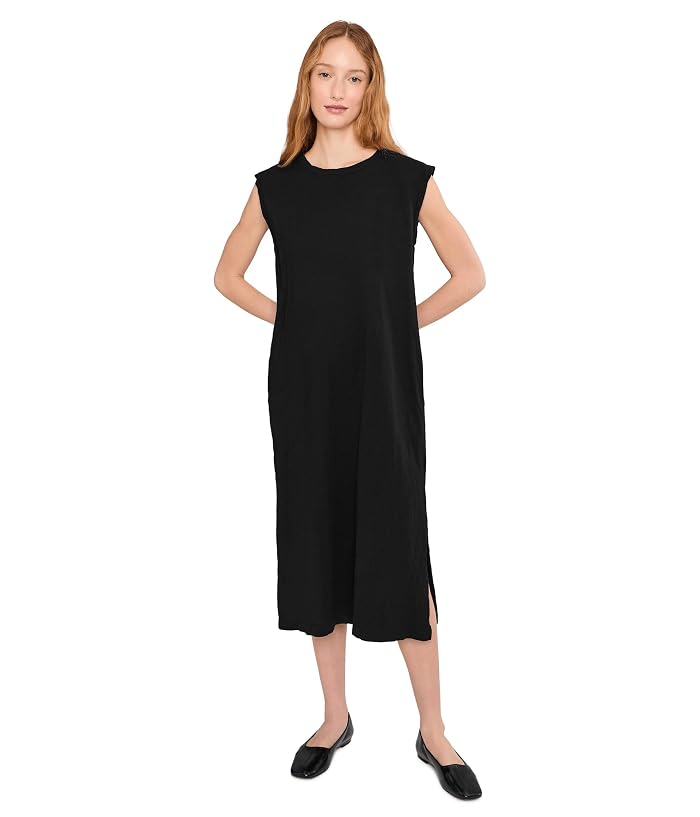 Mod-o-doc Cap Sleeve Column Dress with Side Slits