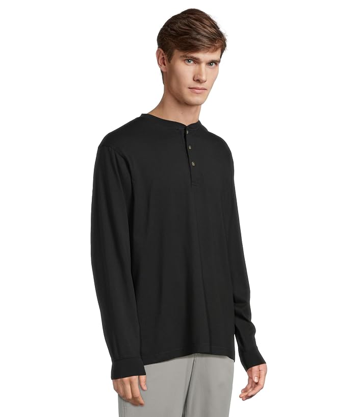 L.L.Bean Carefree Unshrinkable Tee Traditional Fit Long-Sleeve Henley - Image 2